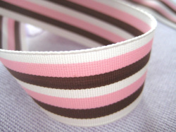 ドイツ製リボン・ショコラストライプ