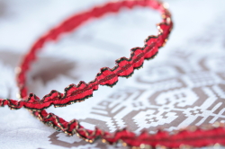 フランス製クリスマスリボン